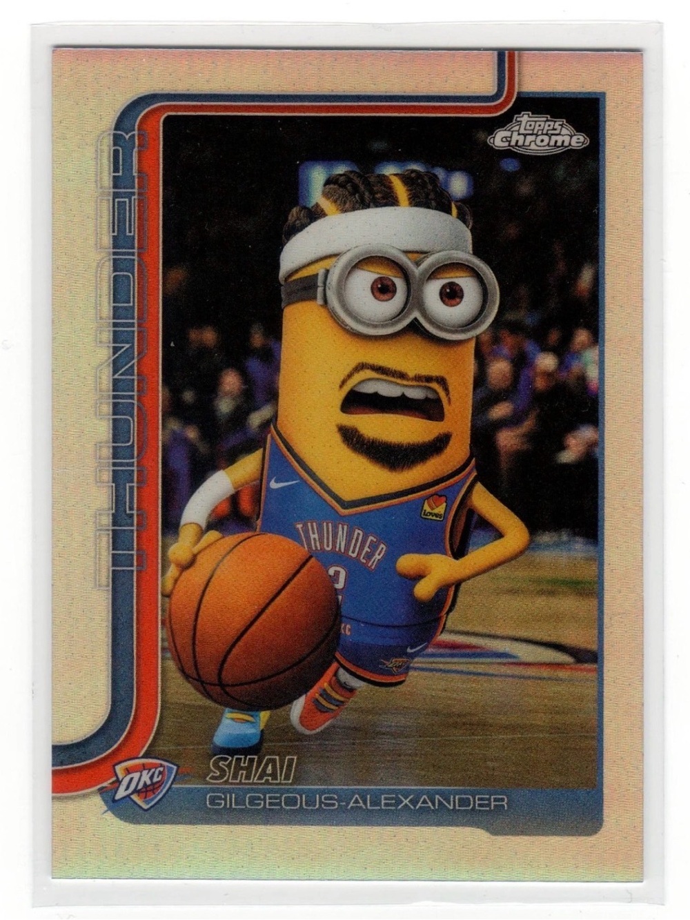 2026 Topps Chrome Update: Shai Gilgeous-Alexander Minion Minionfractor SSP 1/25